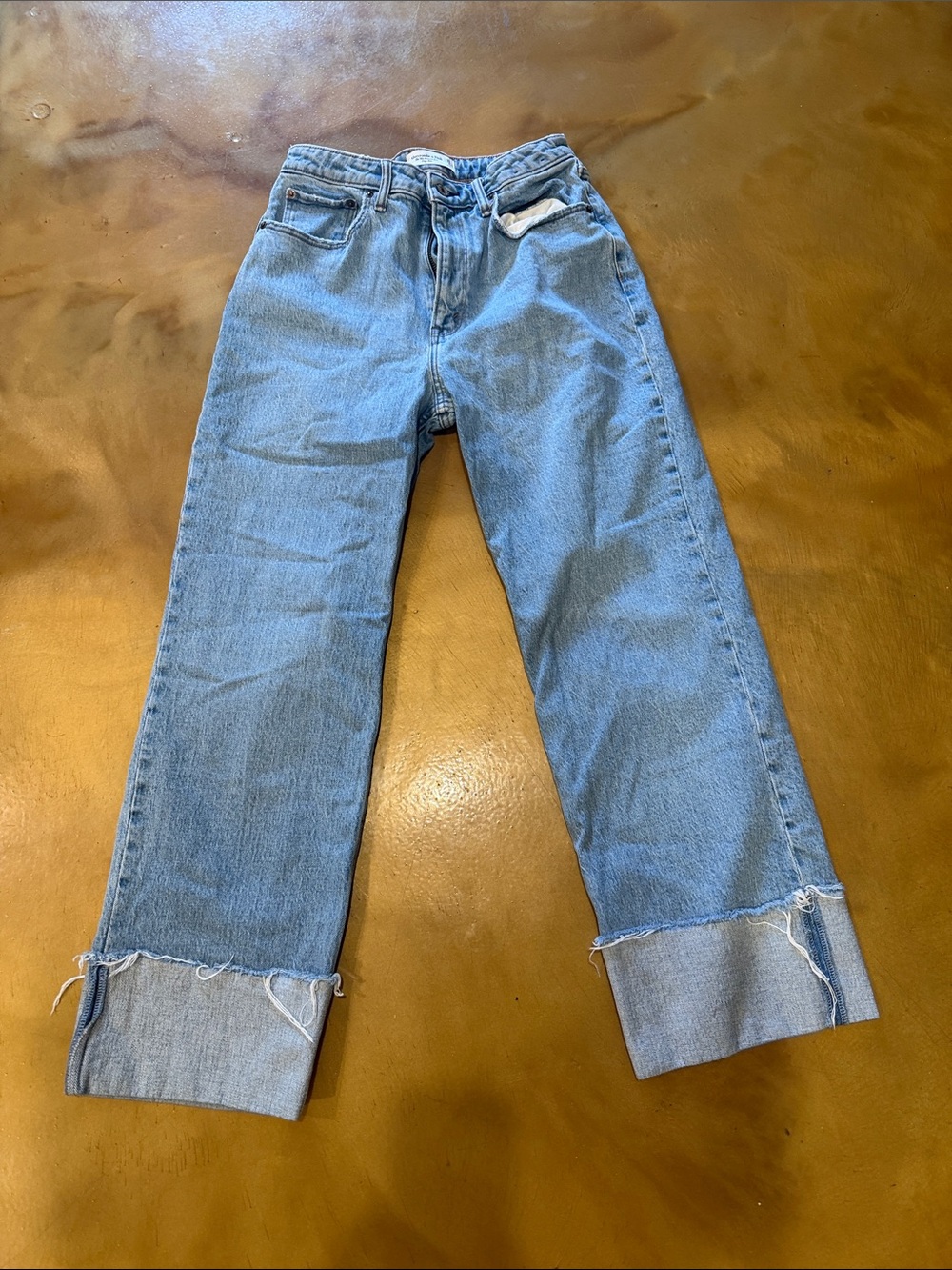 Abercrombie & Fitch Light Blue Straight Leg Jeans
